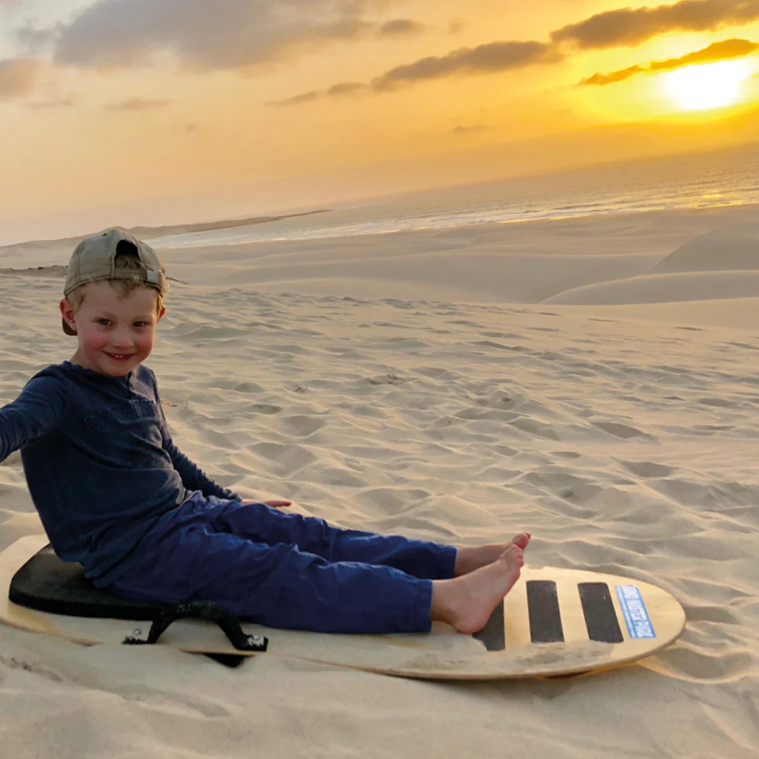 Sandboarding in der Wüste Viana